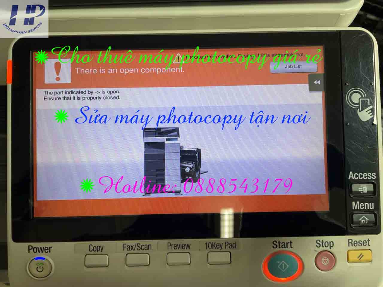 Máy photocopy Konica bị lặp ảnh