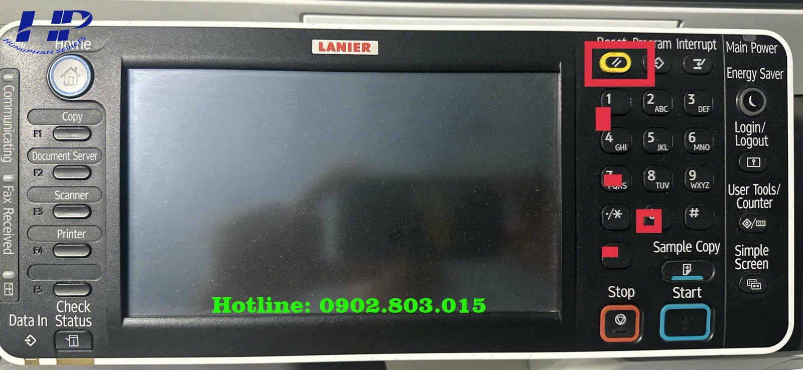 Máy photocopy Ricoh báo lỗi SC547-00