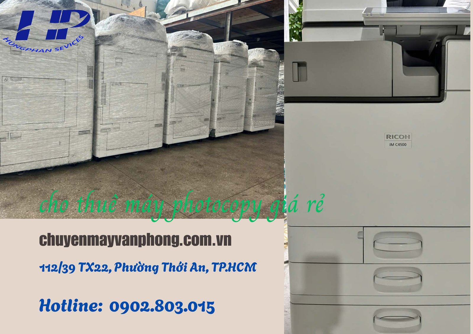 Thuê máy photocopy phường Tân Định