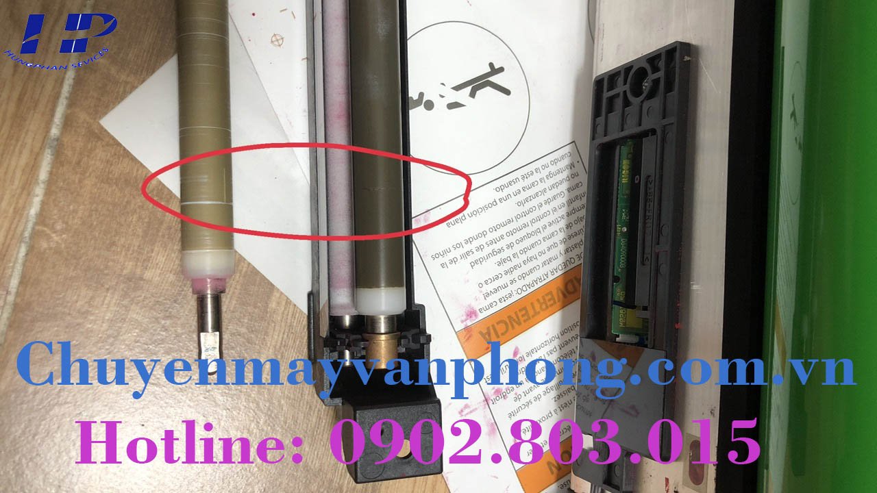 Máy photocopy Ricoh bị xạm nền