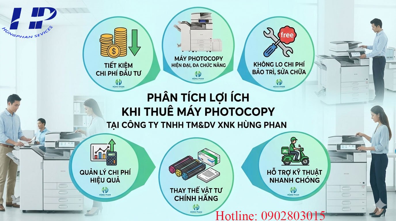 thuê máy photocopy phường Bình Tây
