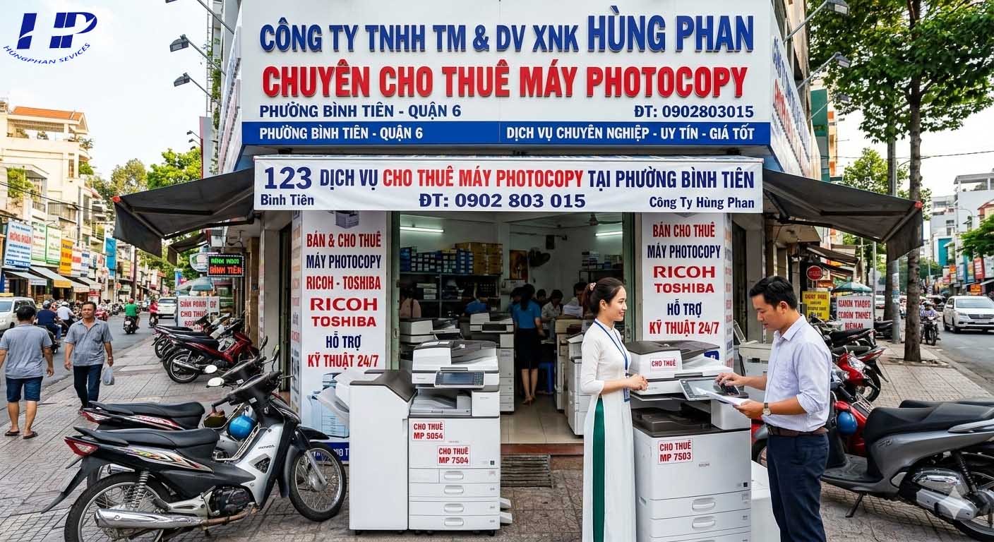 thuê máy photocopy phường Bình tiên