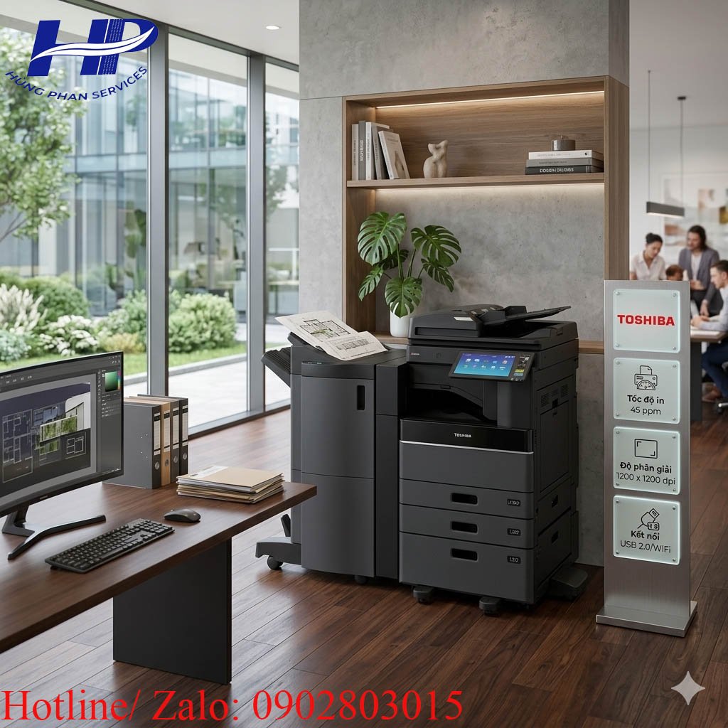 Cho thuê máy photocopy màu Toshiba 4515AC