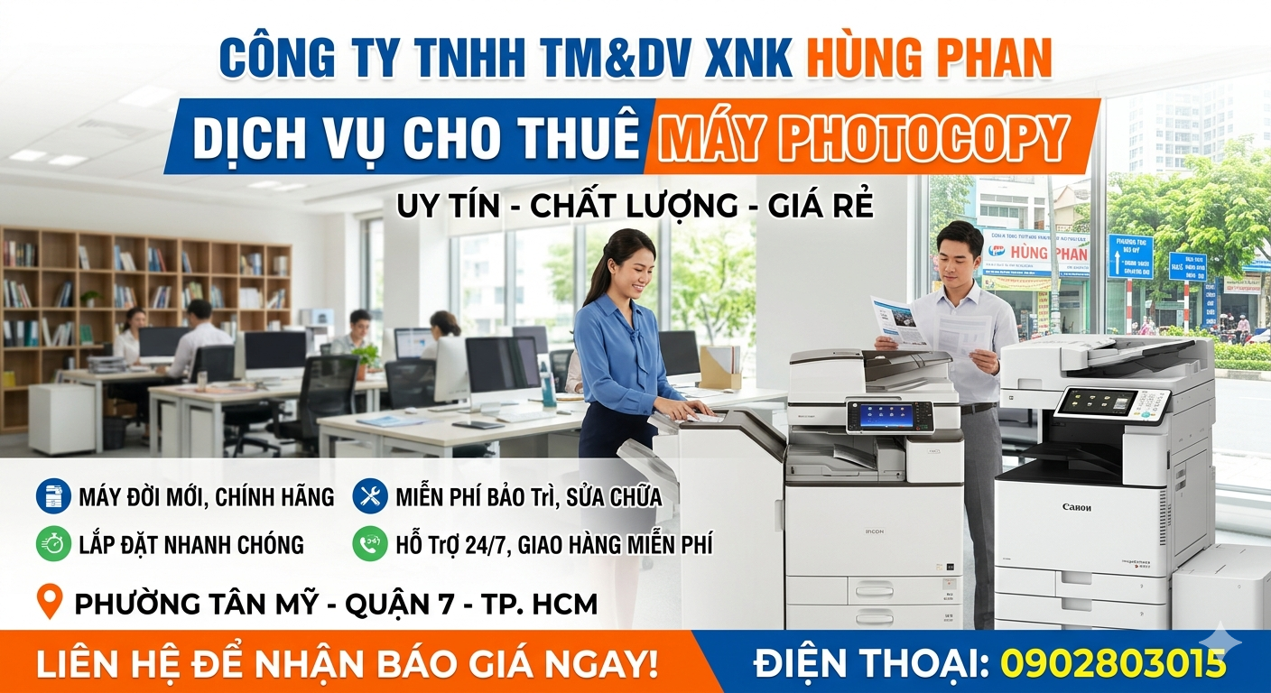 thuê máy photocopy phường Tân Mỹ