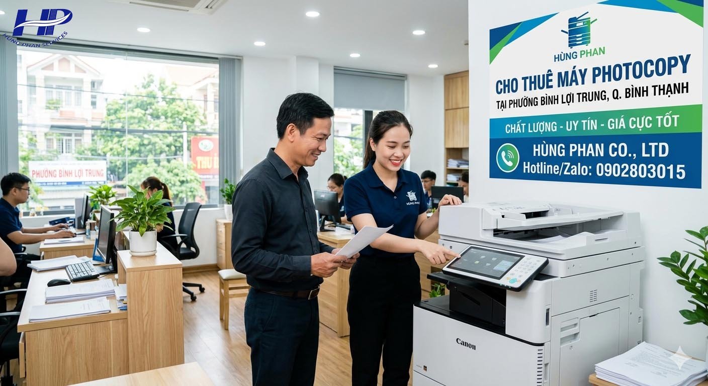 Cho thuê máy photocopy phường Bình Lợi Trung