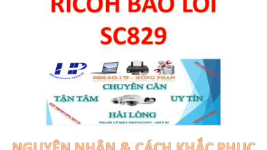Máy photocopy Ricoh báo lỗi SC829 SC829