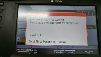 RICOH 3352 BÁO LỖI SC-544