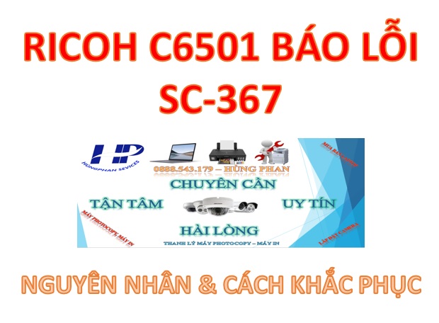 Máy Ricoh C6501 báo lỗi SC-367