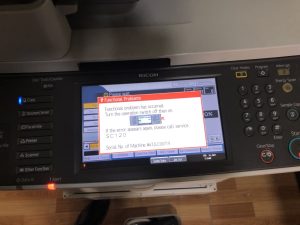 Máy photocopy Ricoh báo lỗi SC-120