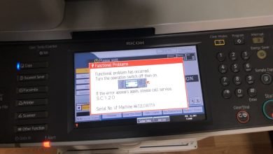 Máy photocopy Ricoh báo lỗi SC-120