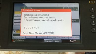 Máy photocopy Ricoh báo lỗi SC-995