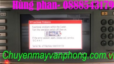 Máy photocopy Ricoh báo lỗi SC441