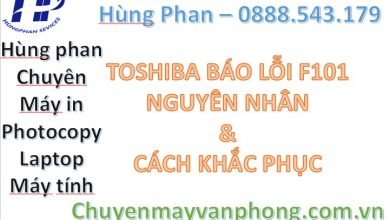 Máy Photocopy Toshiba báo lỗi f101
