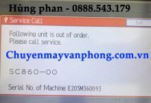 Ricoh C2503 báo lỗi SC860-00