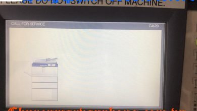 Máy photocopy Toshiba báo lỗi CA20