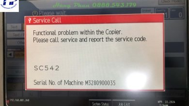 Ricoh W3600 báo lỗi SC-542