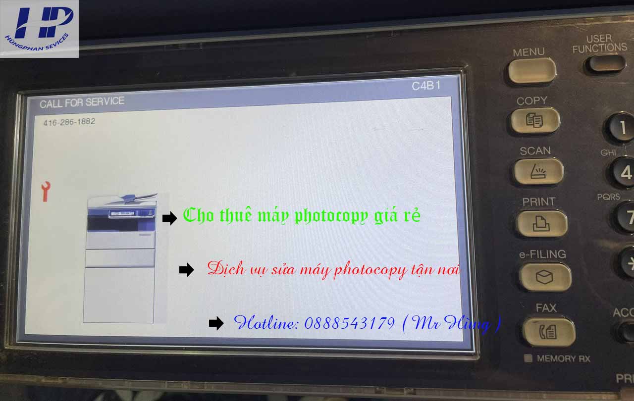 Máy photocopy Toshiba báo lỗi C4B1