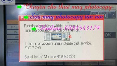 Bảng mã lỗi máy photocopy Ricoh MP 5002