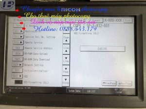 Bảng mã lỗi photocopy Ricoh MP4055