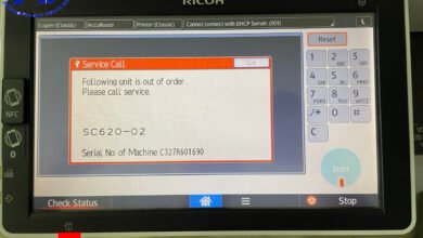 Ricoh MP4055 báo lỗi SC620-02