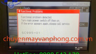 Máy photocopy Ricoh mp5002 báo lỗi sc995-01