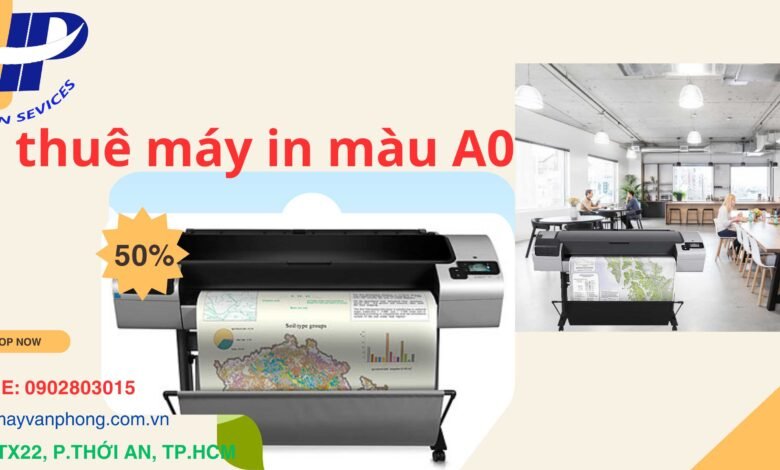 cho thuê máy in A0 màu