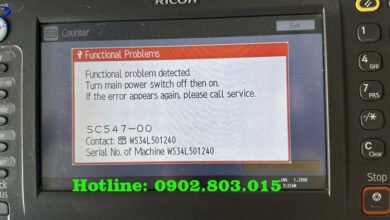 Máy photocopy Ricoh báo lỗi SC547-00