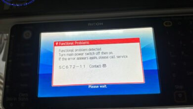 Máy photocopy Ricoh báo lỗi SC672-11