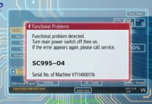 Bảng mã lỗi máy photocopy Ricoh Mp3554/mp4054/mp5054/6054