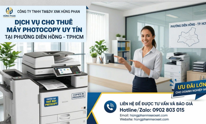 thuê máy photocopy Phường Diên Hồng
